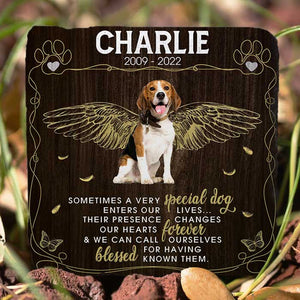 Leur présence change nos cœurs à jamais - Pierre commémorative personnalisée, pierre tombale pour animaux de compagnie - Télécharger une image, cadeau commémoratif, cadeau de condoléances