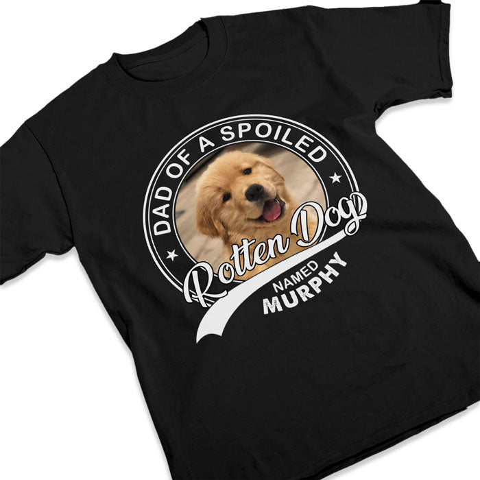 Parents d'un chien gâté - T-shirt unisexe personnalisé, sweat à capuche, sweat-shirt - Télécharger une image, cadeau de Noël pour les propriétaires d'animaux et les amoureux des animaux