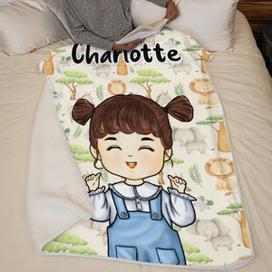 Couverture personnalisée - Arrière-plan ludique - Cadeau pour enfants, cadeau pour la famille, cadeau de Noël