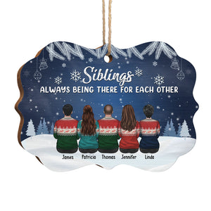 Nous restons ensemble jusqu'au bout - Décoration familiale personnalisée - Bois en forme de Benelux - Cadeau de Noël pour frères et sœurs, cousins
