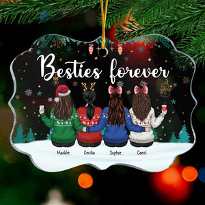 Décoration de Noël personnalisée en acrylique en forme de Benelux - Cadeau pour meilleure amie, meilleure amie, sœur, anniversaire, cadeau de Noël