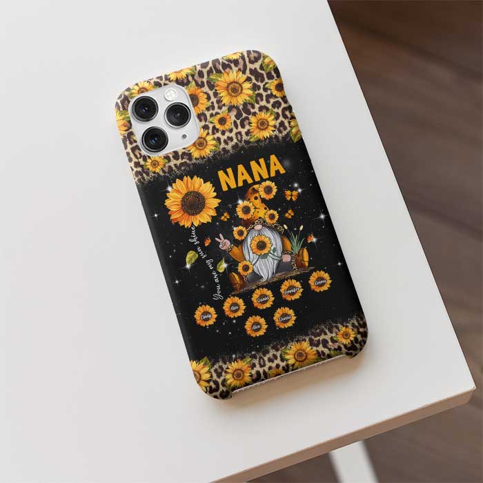 Maman, grand-mère, tu es mon rayon de soleil ! Cadeau pour maman, grand-mère ! Coque de téléphone personnalisée
