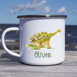 J'aime mon dinosaure - Tasse à chocolat chaud personnalisée pour enfant - Cadeau de Noël pour les fêtes d'anniversaire, cadeau d'anniversaire pour enfants