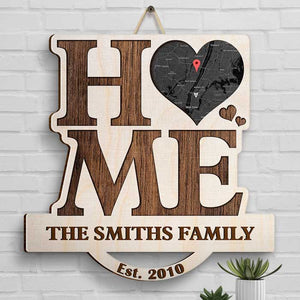 Sweet Home - Panneau en bois personnalisé - Cadeau pour la famille
