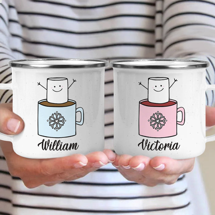 Gardez votre calme, Noël approche, icône de Noël - Tasse à chocolat chaud personnalisée pour enfant, tasse - Cadeau de Noël pour les cadeaux de fête d'anniversaire, cadeau d'anniversaire