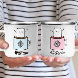 Gardez votre calme, Noël approche, icône de Noël - Tasse à chocolat chaud personnalisée pour enfant, tasse - Cadeau de Noël pour les cadeaux de fête d'anniversaire, cadeau d'anniversaire