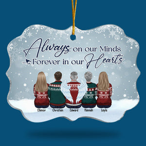 Même si vous ne pouvez pas nous voir, nous sommes toujours avec vous - Ornement commémoratif personnalisé personnalisé - En forme de Benelux en acrylique - Cadeau de condoléances de Noël pour les membres de la famille