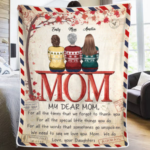 Ma chère maman, j'ai besoin de te dire que je t'aime - Couverture personnalisée pour la famille - Cadeau de Noël pour maman de la part de sa fille