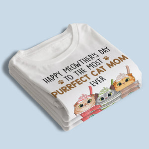 Bonne fête des mères ! T-shirt, sweat à capuche et sweat-shirt unisexe personnalisé avec chat ! Cadeau pour la fête des mères, pour les propriétaires d'animaux et les amoureux des animaux.