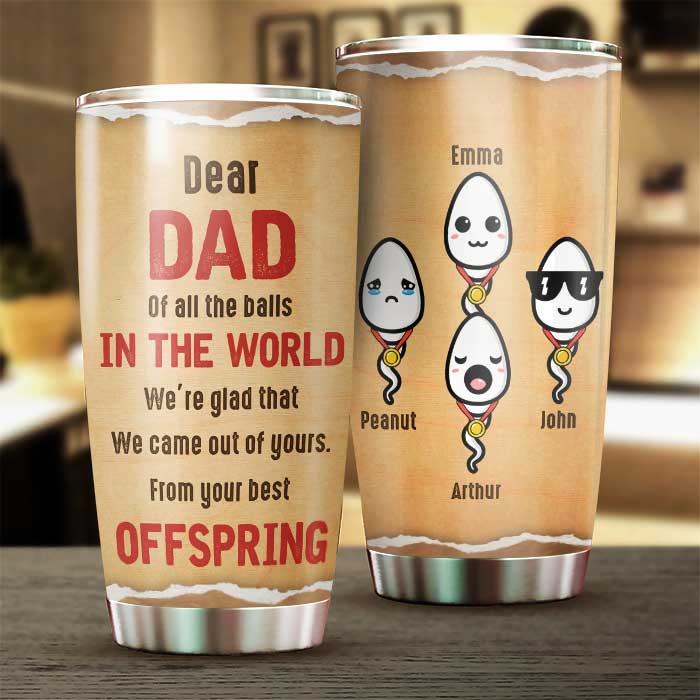 De votre meilleure progéniture - Gobelet personnalisé - Cadeau pour papa