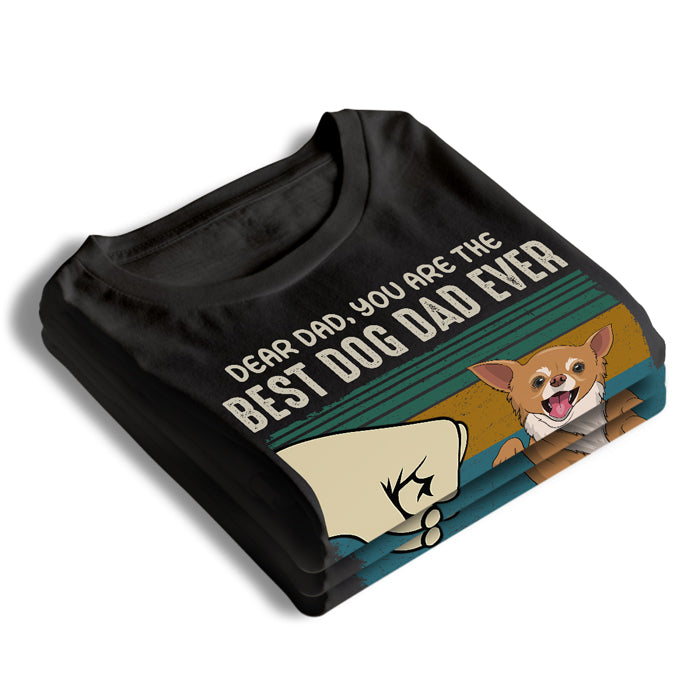 Le meilleur papa et la meilleure maman de tous les temps - T-shirt, sweat à capuche et sweat-shirt unisexe personnalisé pour chien - Cadeau de Noël pour les propriétaires et les amoureux des animaux