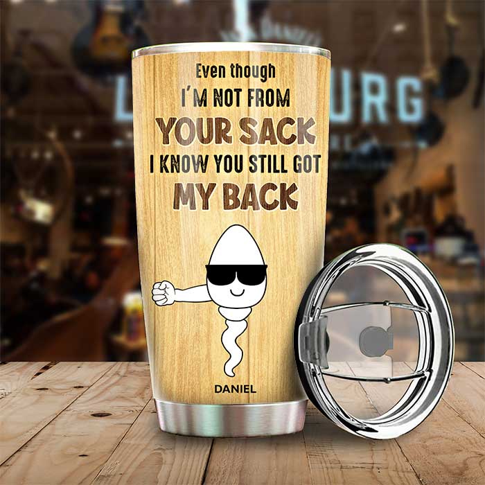 Bonne fête des pères à mon incroyable beau-père ! Cadeau pour papa, cadeau pour la fête des pères ! Gobelet personnalisé