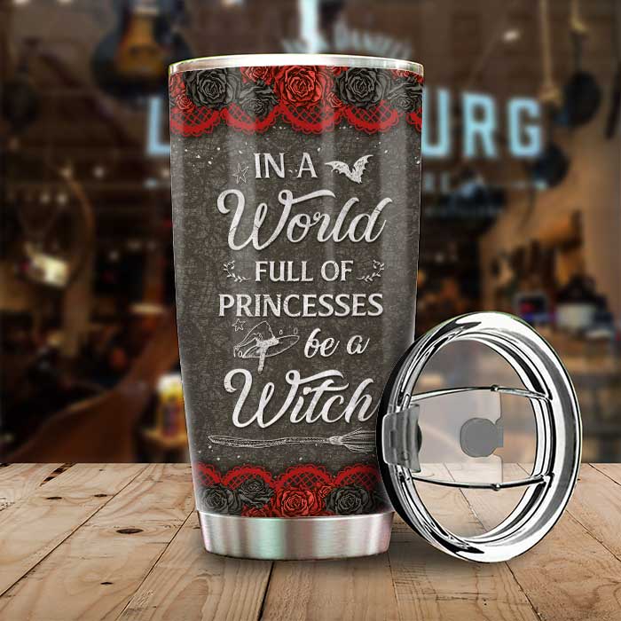 Dans un monde rempli de princesses, soyez une sorcière - Gobelet personnalisé - Cadeau pour vous-même, cadeau pour Halloween
