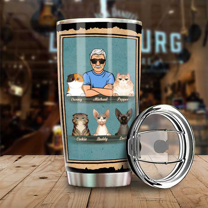 Un papa chat incroyable - Gobelet personnalisé - Cadeau pour papa