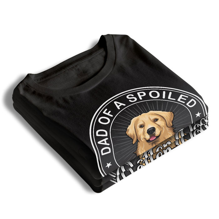 Parents d'un chien gâté - T-shirt unisexe personnalisé, sweat à capuche, sweat-shirt - Télécharger une image, cadeau de Noël pour les propriétaires d'animaux et les amoureux des animaux