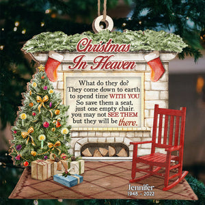 They Will Always Be There - Memorial Personalized Custom Ornament - Wood Unique Shaped - Sympathy Gift, Christmas Gift For Family Members