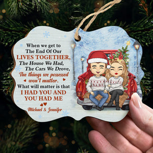 Je t'avais et tu m'avais - Décoration de Noël en bois personnalisée en forme de Benelux - Cadeau pour couple, mari et femme, anniversaire, fiançailles, mariage, cadeau de mariage, cadeau de Noël