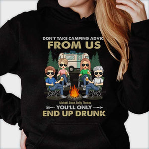 Tu finiras ivre - T-shirt et sweat à capuche unisexe personnalisé - Cadeau pour les amateurs de camping