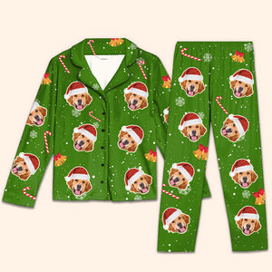 Joyeux Noël à tous les humains ! Pyjama personnalisé avec photo pour chien et chat ! Télécharger une image ! Cadeau de Noël pour les propriétaires et les amoureux des animaux.