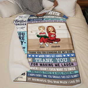 Tu es ma personne et tu le seras toujours - Couverture personnalisée Bestie - Cadeau de Noël pour les meilleures amies, BFF, sœurs