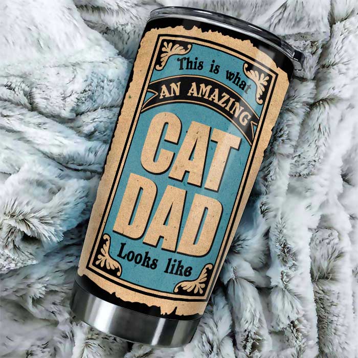 Un papa chat incroyable - Gobelet personnalisé - Cadeau pour papa