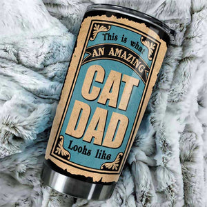 Un papa chat incroyable - Gobelet personnalisé - Cadeau pour papa