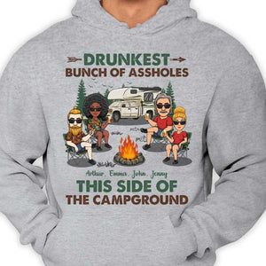Asseyons-nous près du feu de camp - T-shirt unisexe personnalisé, sweat à capuche - Cadeau pour meilleur ami, cadeau pour les amateurs de camping