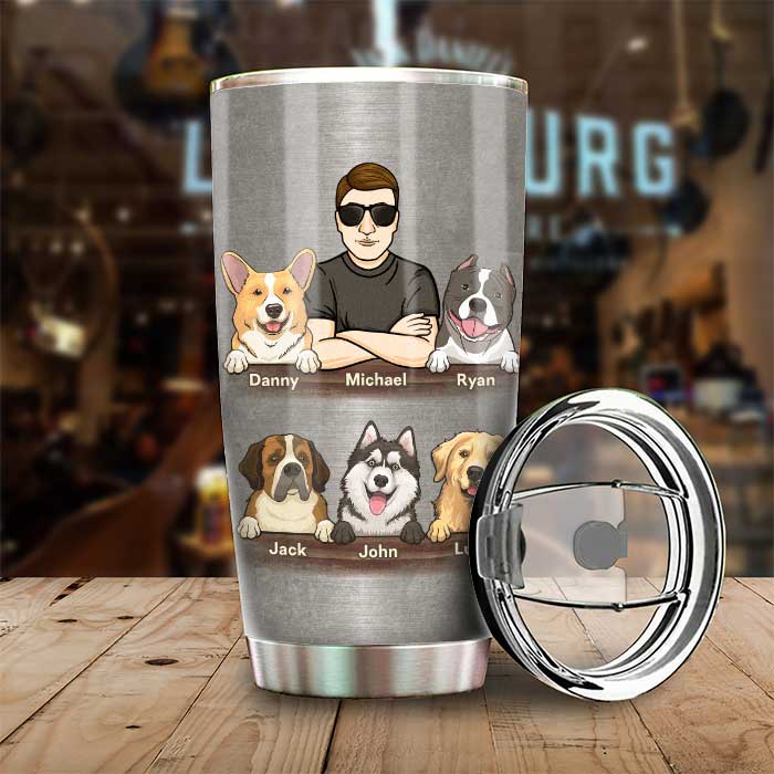 Papa chien, excellent travail ! Gobelet personnalisé ! Cadeau pour papa