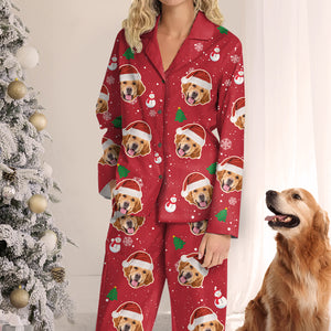 Joyeux Noël à tous les humains ! Pyjama personnalisé avec photo pour chien et chat ! Télécharger une image ! Cadeau de Noël pour les propriétaires et les amoureux des animaux.