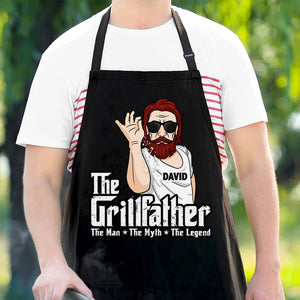 Le Grillfather - Cadeau pour papa, cadeau pour grand-père - Tablier personnalisé
