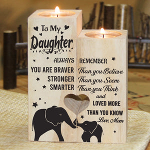Tu es plus courageuse que tu ne le crois - Bougeoir familial - Cadeau de Noël pour fille de la part de maman