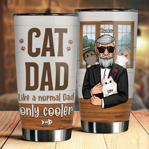 Glacière « Cat Dad Only » – Gobelet personnalisé – Cadeau pour papa