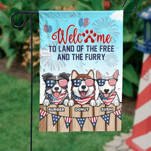 Happy 4th Of July For Dog Lovers - 4th Of July Decoration - Personalized Dog Flag.