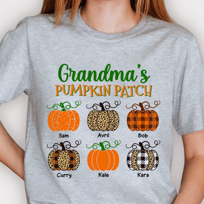 Fall Pumpkin Patch - Personalized Unisex T-Shirt.