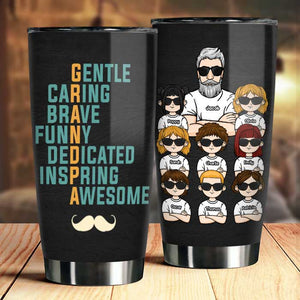 Grand-père signifie douceur et bien plus encore - Gobelet personnalisé - Cadeau pour papa, cadeau pour grand-père