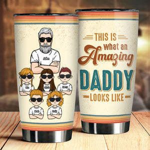 À quoi ressemble un papa incroyable ? - Gobelet personnalisé - Cadeau pour papa, cadeau pour grand-père