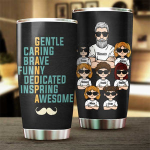 Grand-père signifie douceur et bien plus encore - Gobelet personnalisé - Cadeau pour papa, cadeau pour grand-père