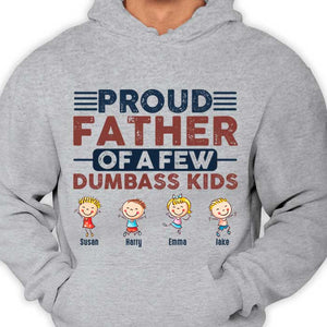 Fier père de nous - T-shirt unisexe personnalisé, sweat à capuche - Cadeau pour papa, grand-père