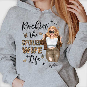 T-shirt unisexe personnalisé, sweat à capuche, cadeau pour femme gâtée