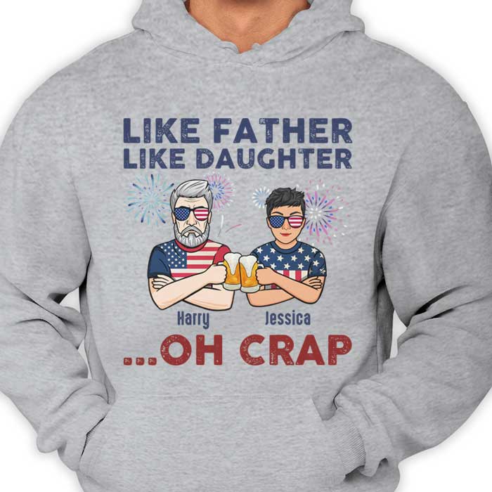 Génial comme ma fille ! T-shirt et sweat à capuche unisexe personnalisé ! Cadeau pour papa
