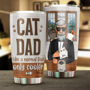 Glacière « Cat Dad Only » – Gobelet personnalisé – Cadeau pour papa