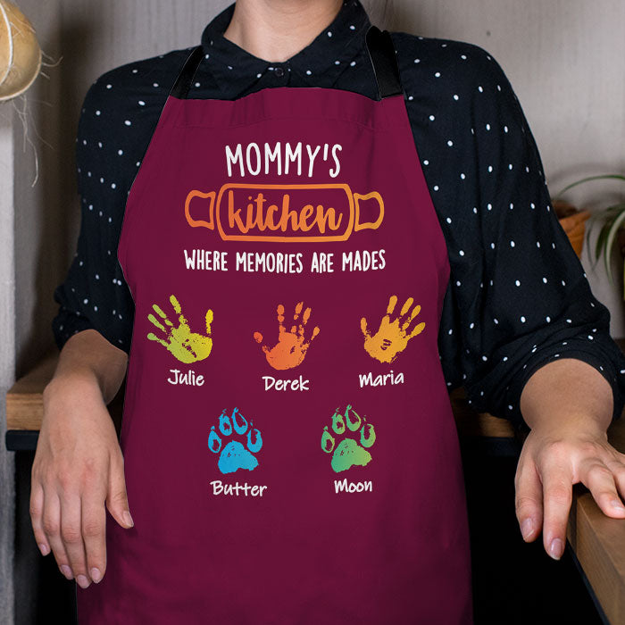 La cuisine de grand-mère, là où naissent les souvenirs - Cadeau pour maman, cadeau pour grand-mère - Tablier personnalisé 