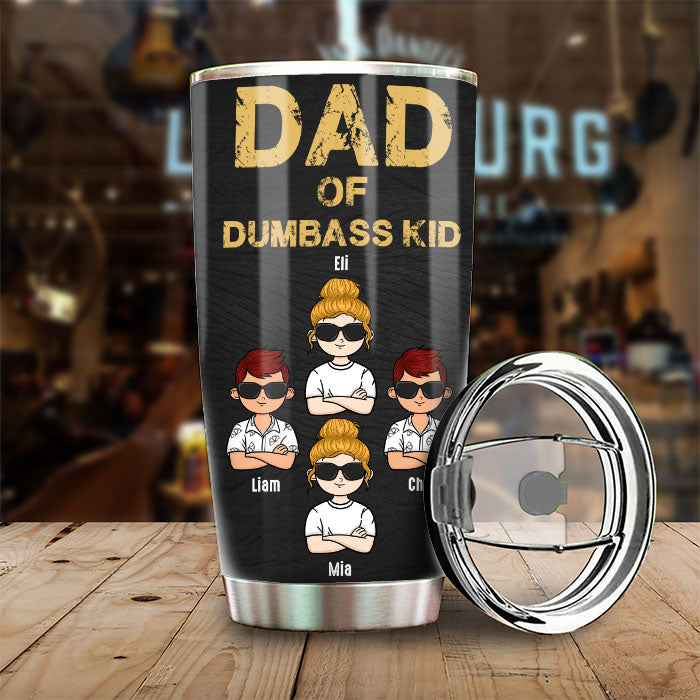 La légende de la boisson, papa d'enfants stupides - Cadeau pour papa, grand-père - Verre personnalisé