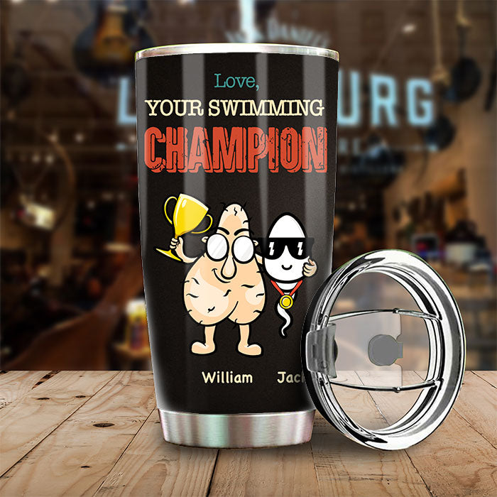 Votre champion de natation - Gobelet personnalisé - Cadeau pour papa