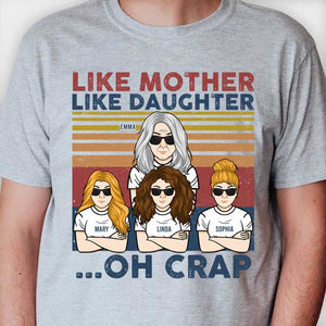 Telle mère, telle fille - T-shirt unisexe personnalisé, sweat à capuche - Cadeau pour maman