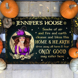 Seul le bien peut entrer ici - Tapis décoratif personnalisé - Cadeau pour vous-même, cadeau d'Halloween
