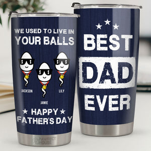 J'ai un héros, je l'appelle papa - Gobelet personnalisé pour la famille - Cadeau de fête des pères, d'anniversaire pour papa