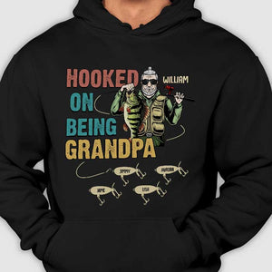 Accro à être grand-père - Cadeau pour papa, grand-père - T-shirt unisexe personnalisé, sweat à capuche