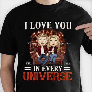 Je t'aime - T-shirt personnalisé, sweat à capuche - Cadeau pour couple, mari et femme