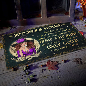 Seul le bien peut entrer ici - Tapis décoratif personnalisé - Cadeau pour vous-même, cadeau d'Halloween
